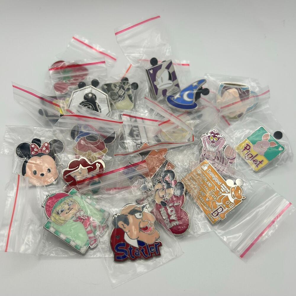 Lot of 20 Disney Pins Assorted Park Trading Pin Lot New No Duplicates